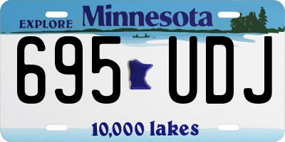 MN license plate 695UDJ