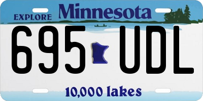 MN license plate 695UDL