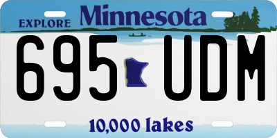 MN license plate 695UDM