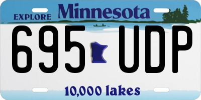 MN license plate 695UDP