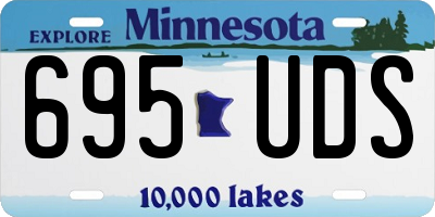 MN license plate 695UDS