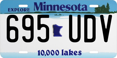 MN license plate 695UDV