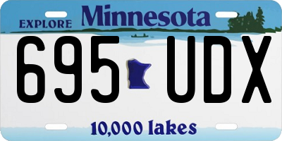 MN license plate 695UDX