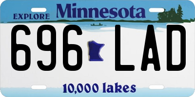 MN license plate 696LAD