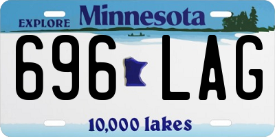 MN license plate 696LAG