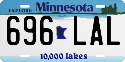 MN license plate 696LAL