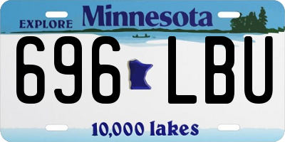 MN license plate 696LBU