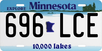MN license plate 696LCE