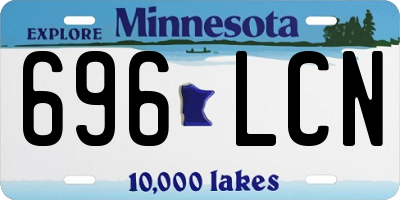 MN license plate 696LCN