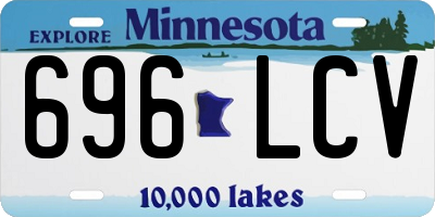 MN license plate 696LCV