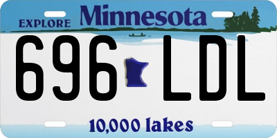 MN license plate 696LDL