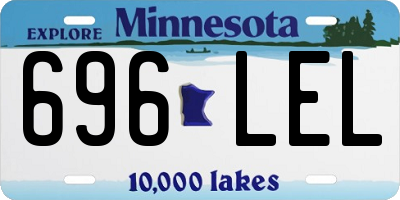 MN license plate 696LEL