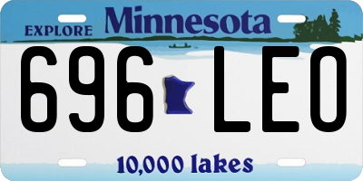 MN license plate 696LEO