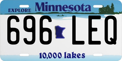 MN license plate 696LEQ
