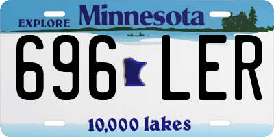 MN license plate 696LER
