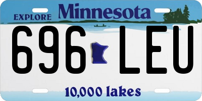 MN license plate 696LEU