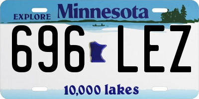 MN license plate 696LEZ