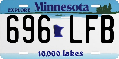 MN license plate 696LFB