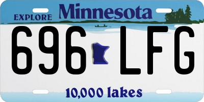 MN license plate 696LFG