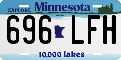 MN license plate 696LFH
