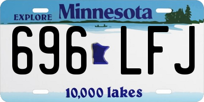 MN license plate 696LFJ