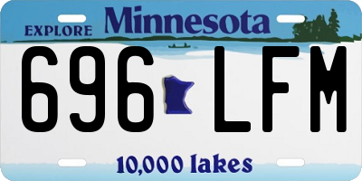 MN license plate 696LFM