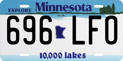 MN license plate 696LFO