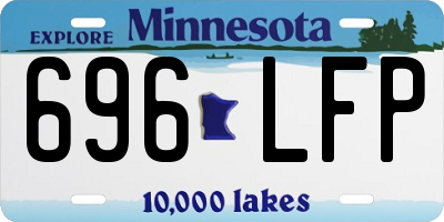 MN license plate 696LFP