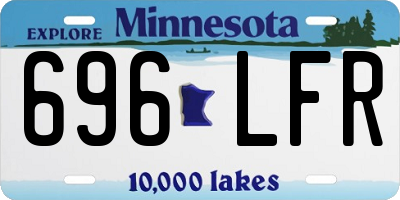 MN license plate 696LFR