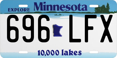 MN license plate 696LFX