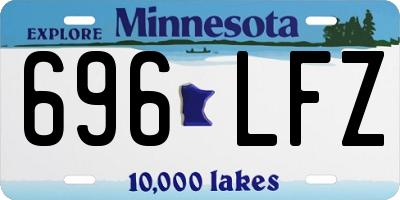 MN license plate 696LFZ