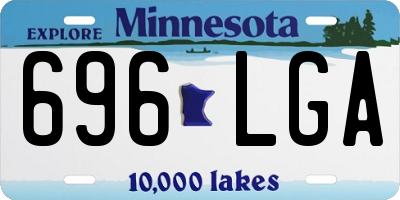 MN license plate 696LGA