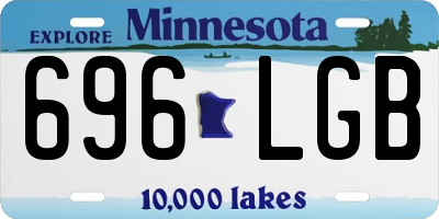 MN license plate 696LGB