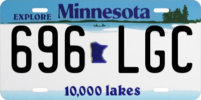 MN license plate 696LGC