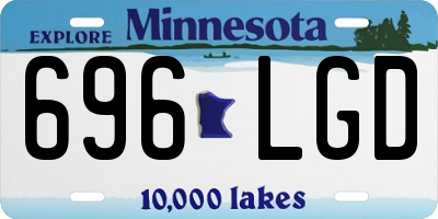 MN license plate 696LGD