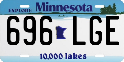 MN license plate 696LGE