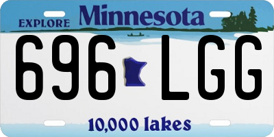 MN license plate 696LGG