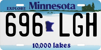 MN license plate 696LGH