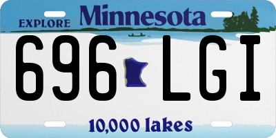 MN license plate 696LGI