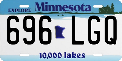 MN license plate 696LGQ