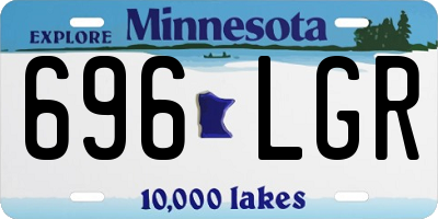 MN license plate 696LGR