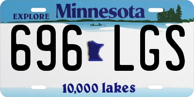 MN license plate 696LGS