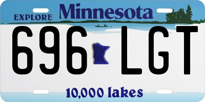 MN license plate 696LGT