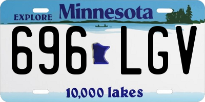MN license plate 696LGV