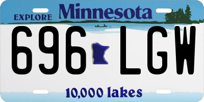 MN license plate 696LGW