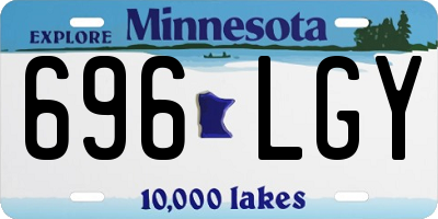 MN license plate 696LGY
