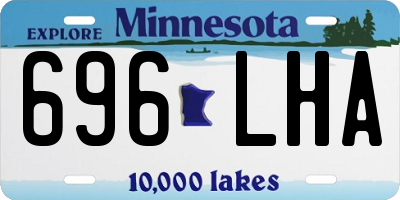 MN license plate 696LHA