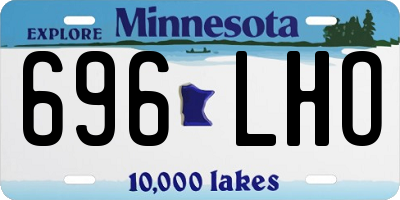 MN license plate 696LHO