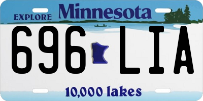 MN license plate 696LIA