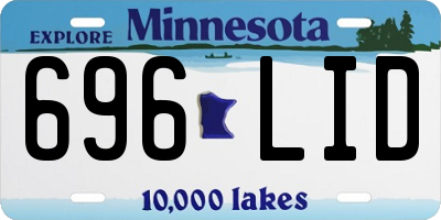 MN license plate 696LID